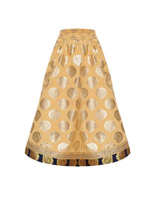 blue cotton lehnga choli - 15528960 - Standard Image - 4
