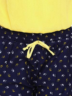 yellow cotton shorts set - 15528965 - Standard Image - 4