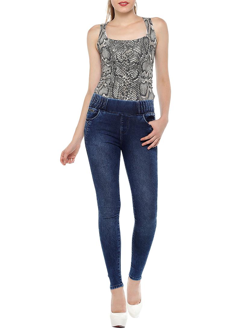 mid waist solid jegging - 15535701 - Zoom Image - 4