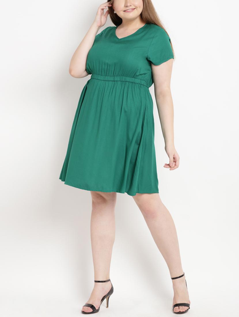 Elasticated waist flared dress - 15538310 - Zoom Image - 4