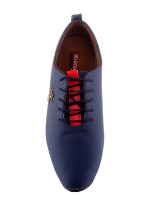 blue leatherette lace up shoes - 15542593 - Standard Image - 4
