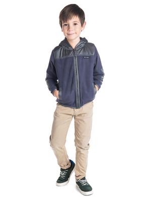 grey fleece bomber jacket - 15542965 - Standard Image - 4