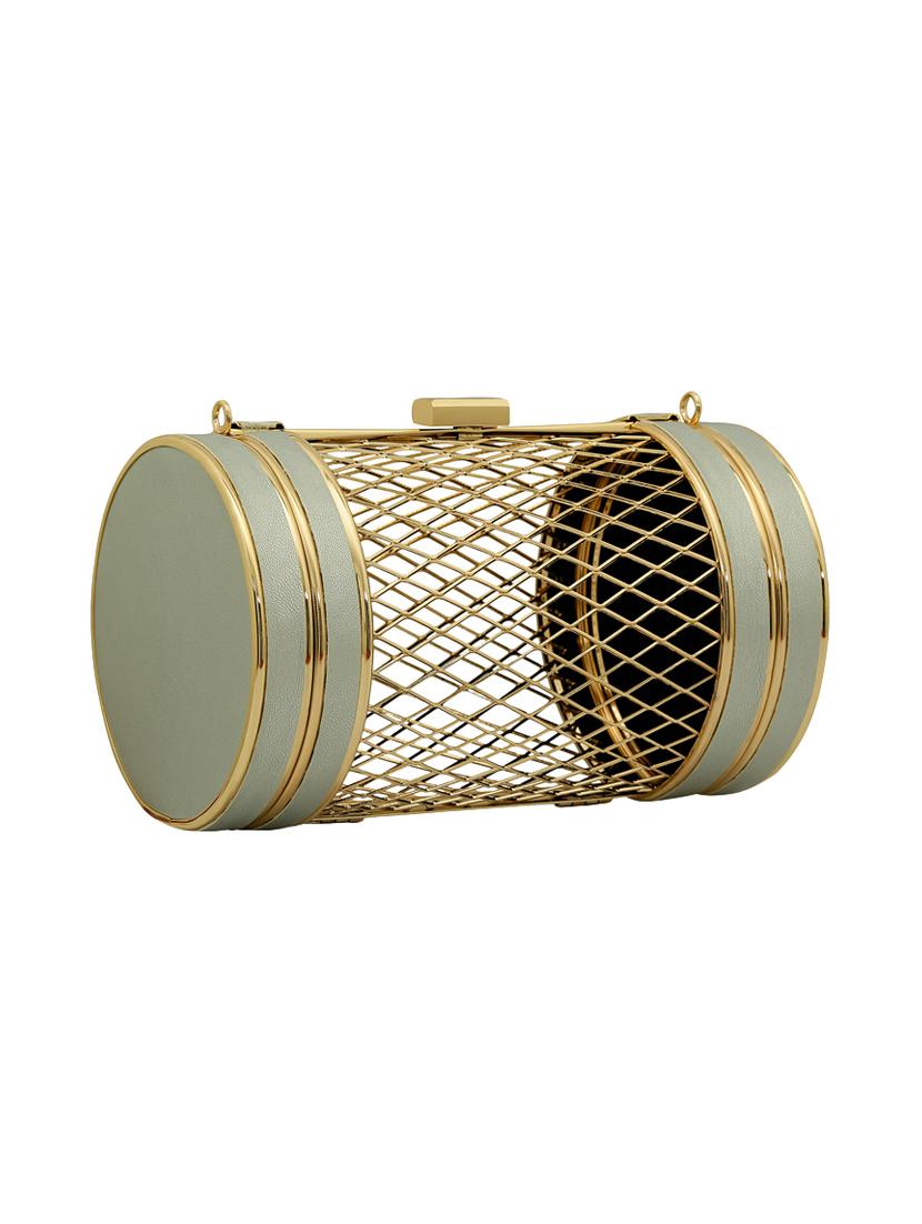 silver metal box clutch - 15544772 - Zoom Image - 4