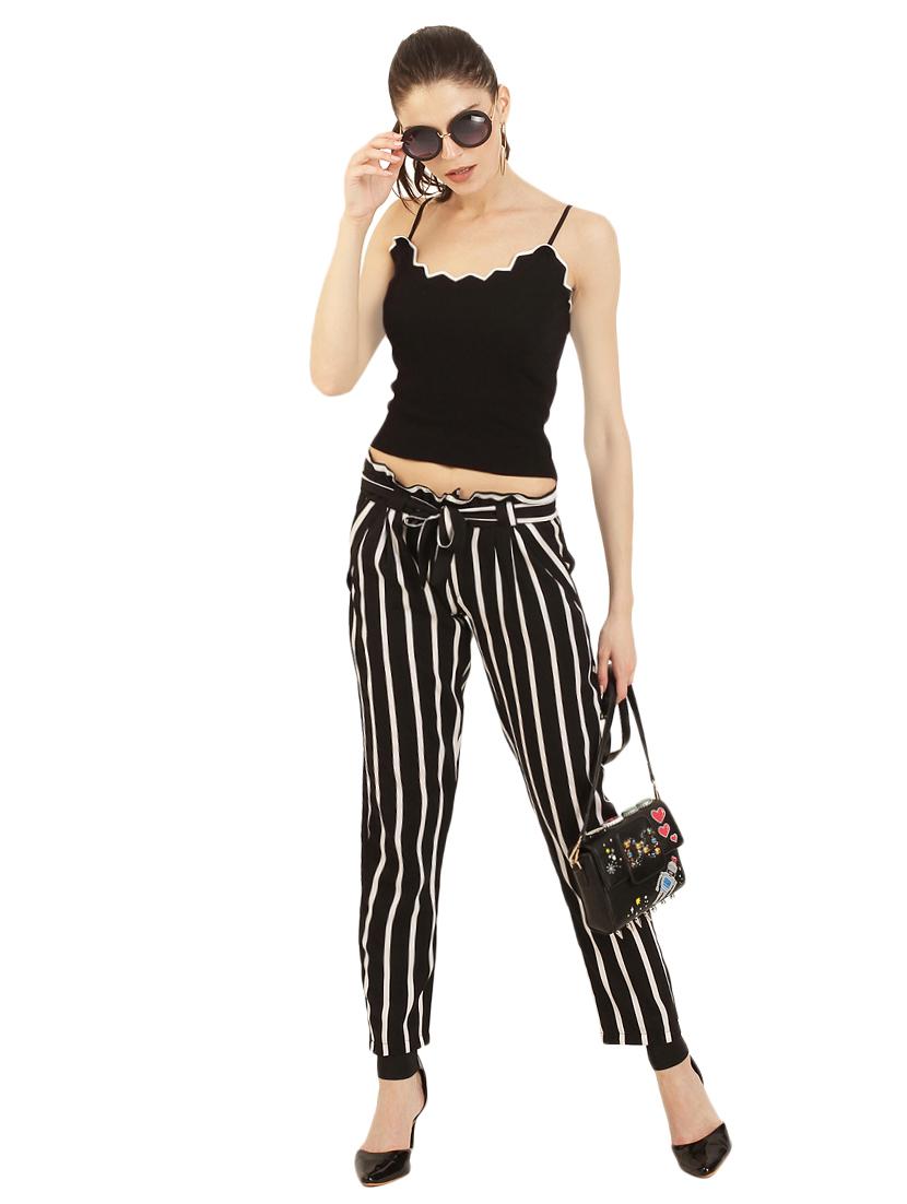 paper bag striped trousers - 15545419 - Zoom Image - 4