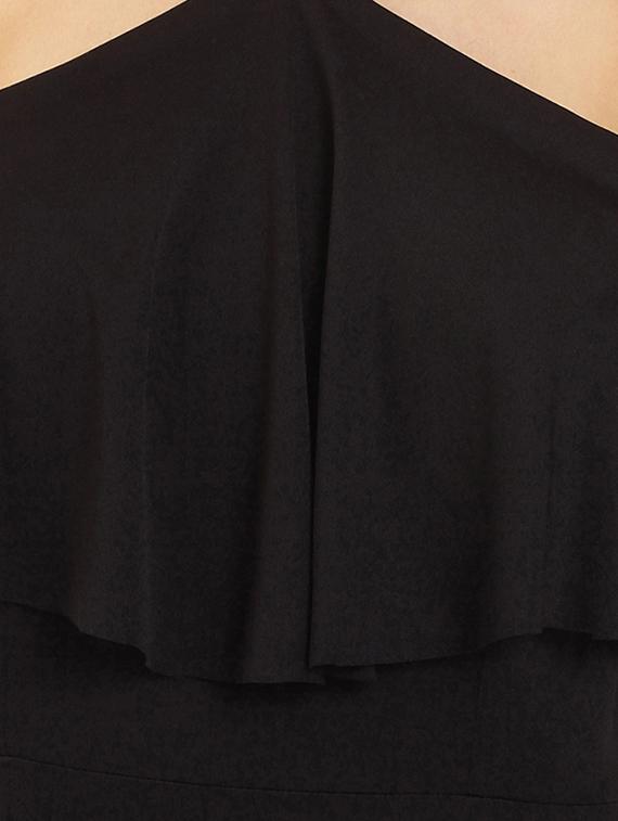 pearl embellished ruffled overlay maxi dress - 15545423 - Zoom Image - 4