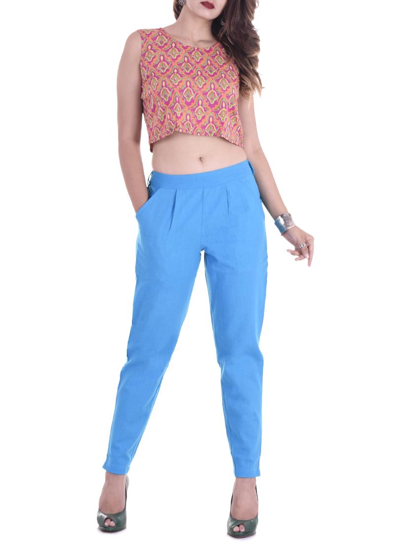 pleated cigarette pants trousers - 15545860 - Zoom Image - 4