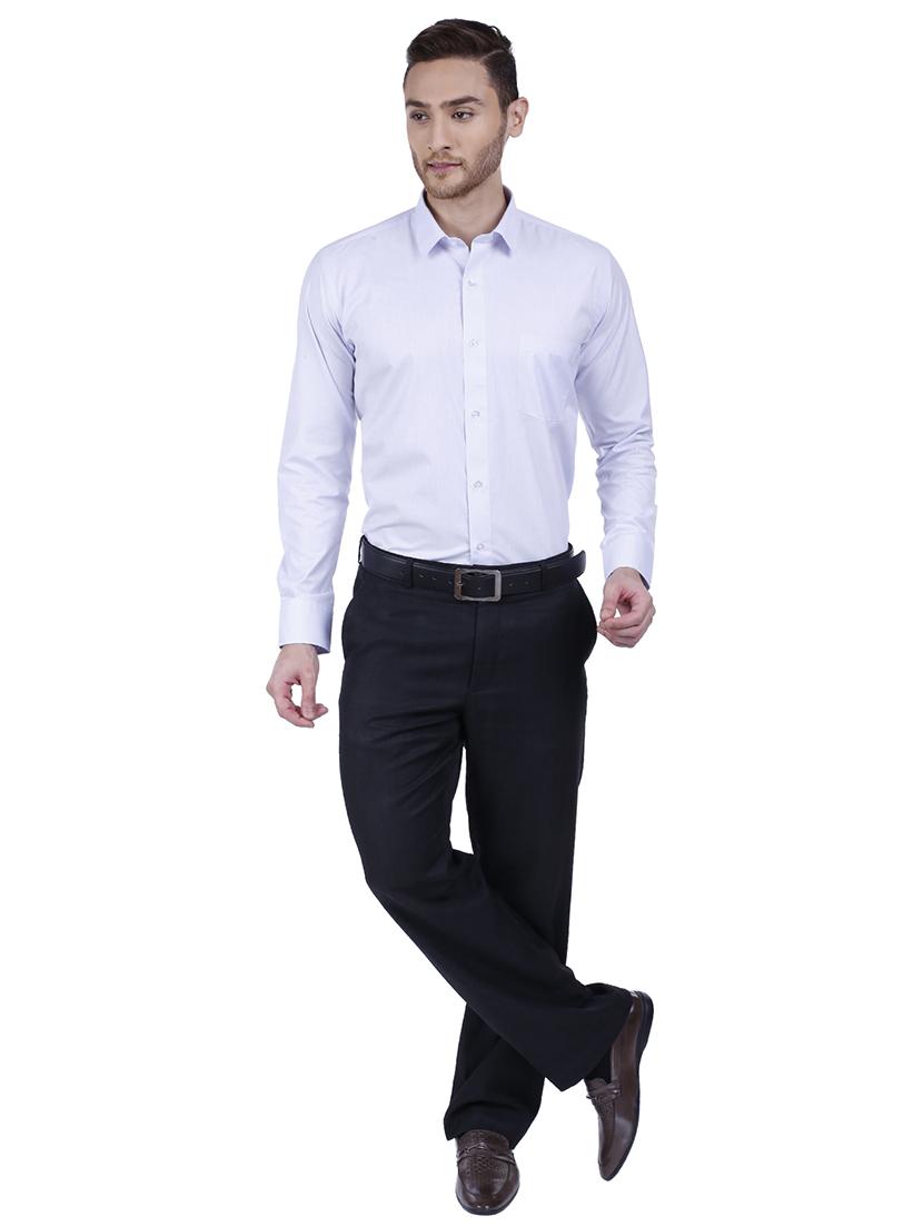 light blue polyester formal shirt - 15546678 - Zoom Image - 4