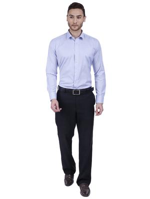 blue polyester formal shirt - 15546679 - Standard Image - 4