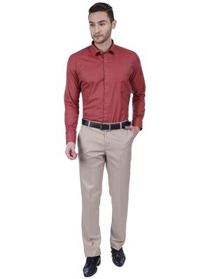 red polyester casual shirt - 15546682 - Standard Image - 4