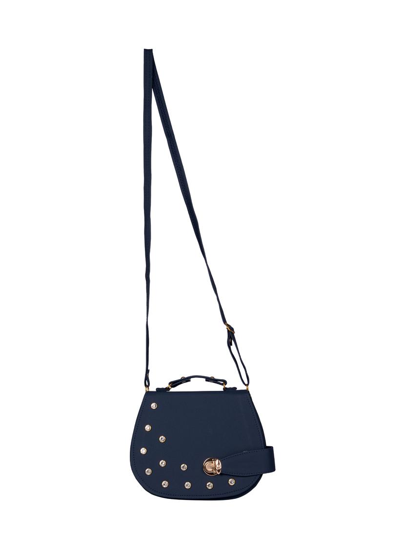 blue leatherette (pu) regular sling bag - 15557533 - Zoom Image - 4