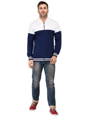 blue fleece casual jacket - 15558036 - Standard Image - 4