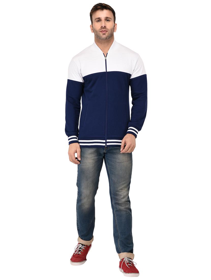 blue fleece casual jacket - 15558036 - Zoom Image - 4