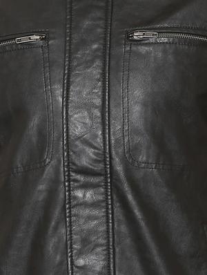 black leather biker jacket - 15558114 - Standard Image - 4