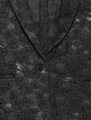 floral single breasted lapel collar blazer - 15558491 - Standard Image - 4