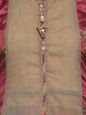 embellished placket layered dress - 15558831 - Standard Image - 4