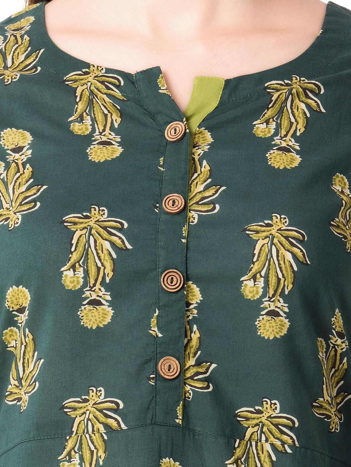 Printed a-line kurta - 15559664 - Zoom Image - 4