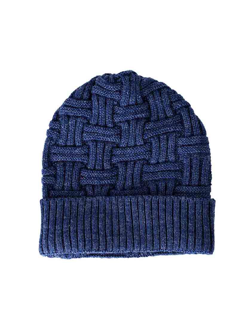 blue wool beanie - 15560737 - Zoom Image - 4