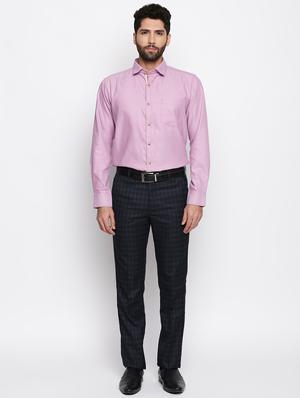 purple cotton formal shirt - 15563267 - Standard Image - 4