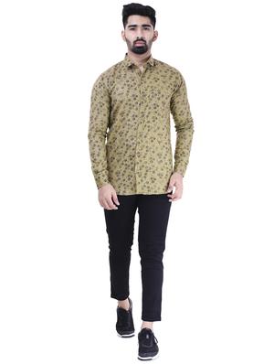 brown cotton casual shirt - 15563612 - Standard Image - 4