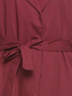 maroon notched collar shrug - 15563625 - Standard Image - 4