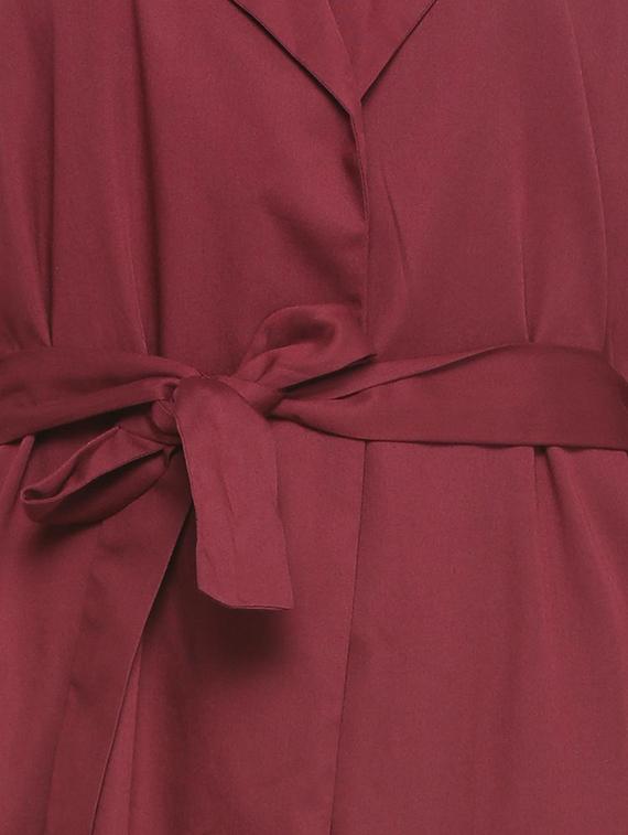 maroon notched collar shrug - 15563625 - Zoom Image - 4