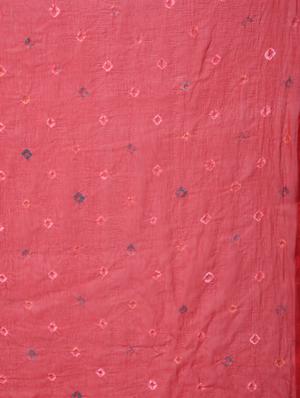 bandhani printed saree with blouse - 15563685 - Standard Image - 4