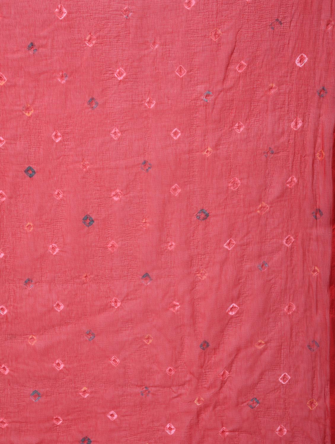 bandhani printed saree with blouse - 15563685 - Zoom Image - 4