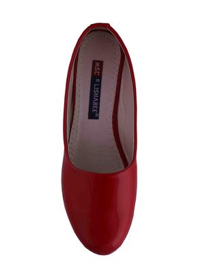 red slip on ballerinas - 15563748 - Standard Image - 4