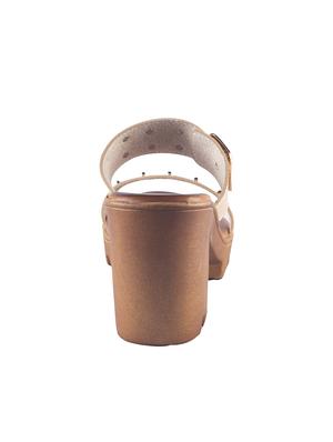 brown slip on sandals - 15563759 - Standard Image - 4