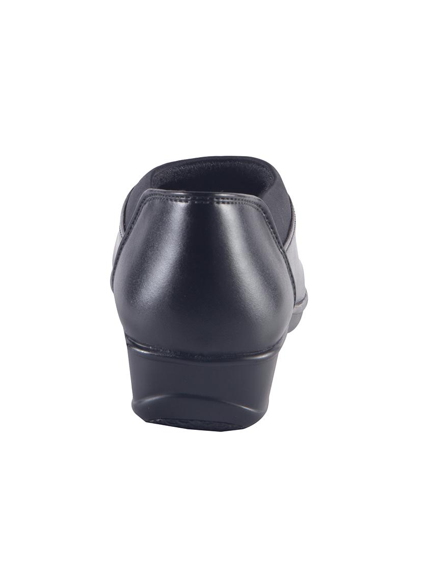 black slip on formal shoes - 15563767 - Zoom Image - 4