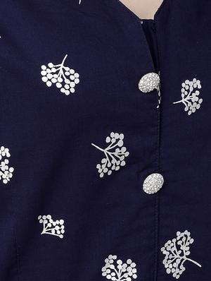 High low printed kurta with tassels - 15564534 - Standard Image - 4