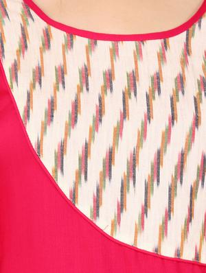 printed yoke straight kurta - 15565367 - Standard Image - 4