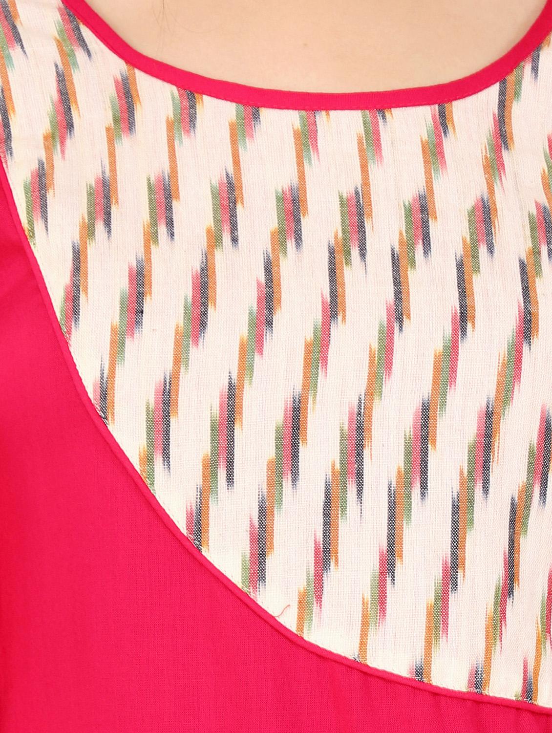 printed yoke straight kurta - 15565367 - Zoom Image - 4
