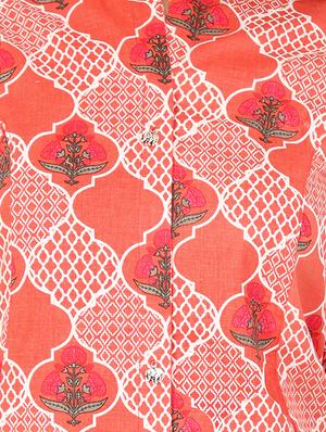 printed a-line kurta - 15565439 - Standard Image - 4