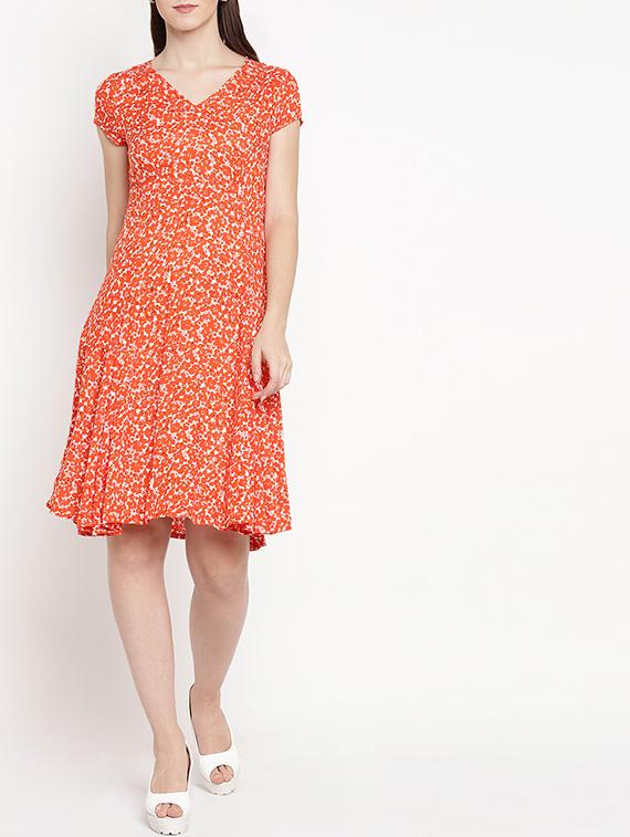 ditsy floral flared dress - 15566293 - Zoom Image - 4