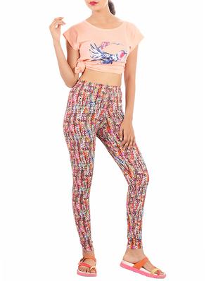 pink printed legging - 15569799 - Standard Image - 4