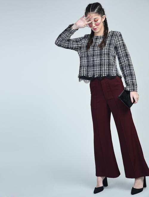 Marsala wide leg trouser - 15569836 - Very Small Image - 1