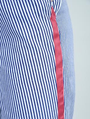 side taped striped trousers - 15570046 - Standard Image - 4