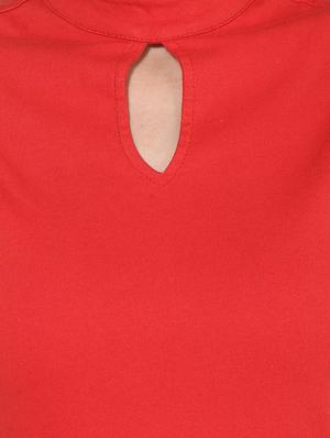 front slit cutout detailed dress - 15570123 - Standard Image - 4
