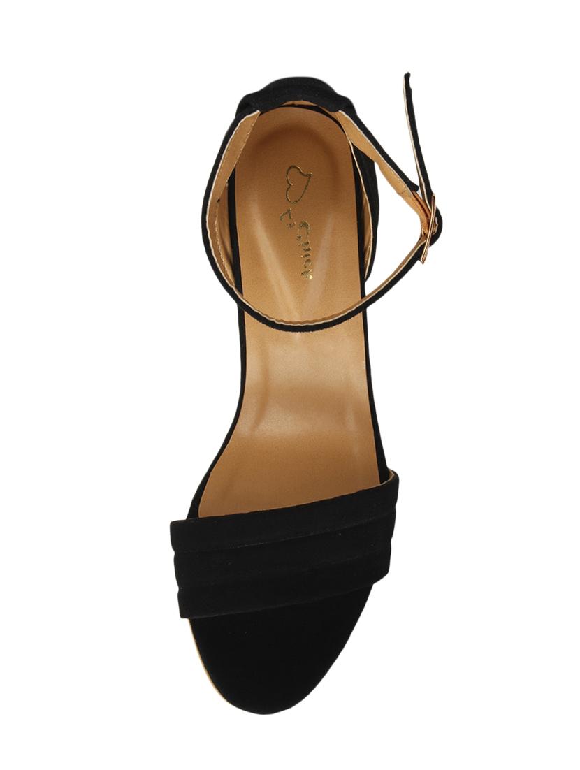 black ankle strap sandals - 15572086 - Zoom Image - 4