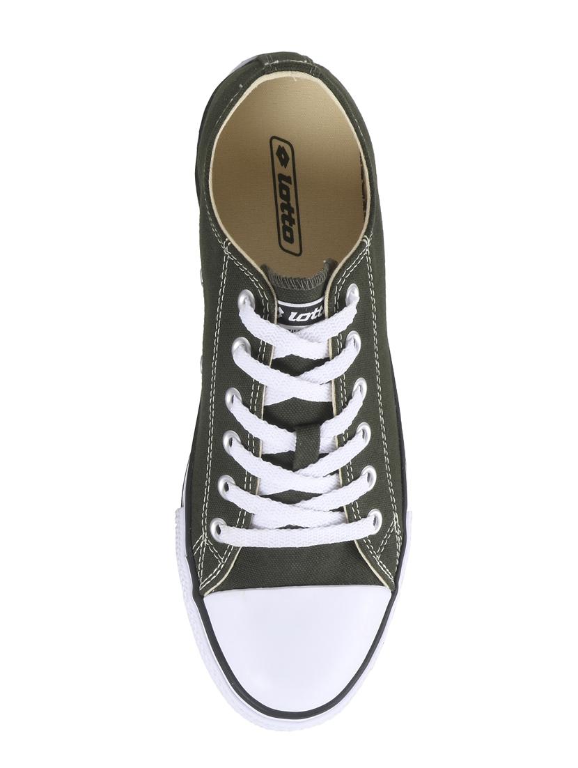 green Canvas lace up sneakers - 15573579 - Zoom Image - 4
