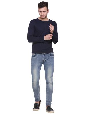 navy blue cotton t-shirt - 15573797 - Standard Image - 4