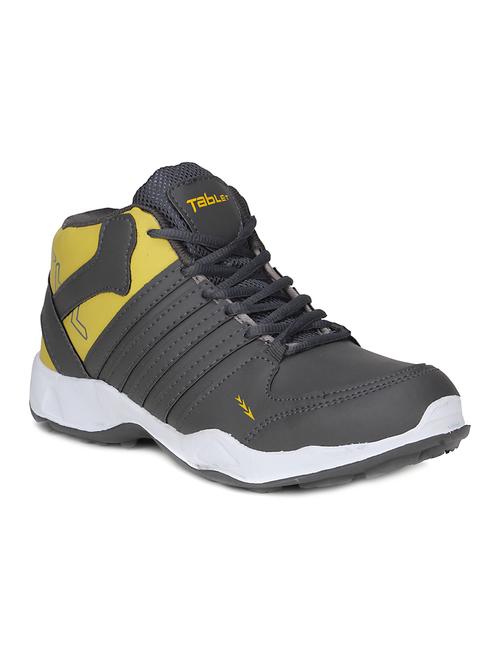 grey leatherette sport shoes - 15575791 - Standard Image - 1