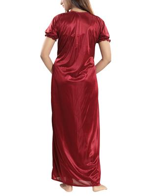 gathered detail sleeprobe and nighty set - 15577642 - Standard Image - 4