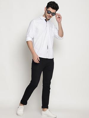 white cotton casual shirt - 15578340 - Standard Image - 4