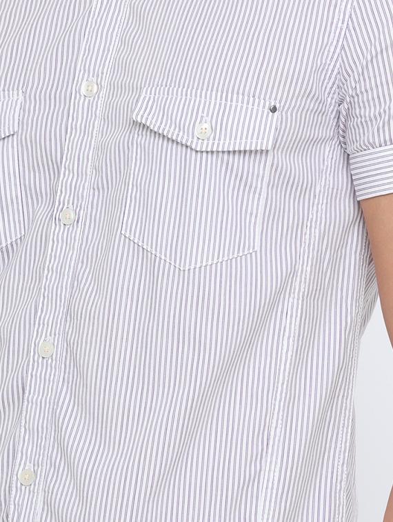 purple cotton casual shirt - 15580963 - Zoom Image - 4