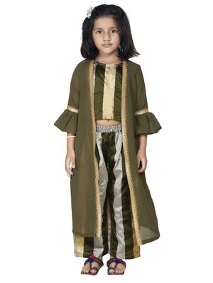 green cotton suit set - 15582215 - Standard Image - 4