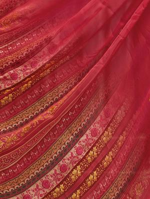 Printed unstitched palazzo suit - 15582219 - Standard Image - 4