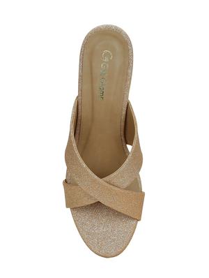 orange slip on sandals - 15582624 - Standard Image - 4
