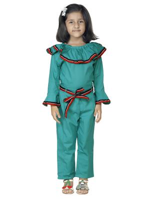 green cotton jumpsuit - 15582781 - Standard Image - 4
